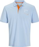 JACK&JONES JJVERNER POLO SS Heren Poloshirt - Chambray Blue Melange