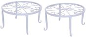 Ibenzoa® Élégant support de fleurs en métal pour intérieur et extérieur, adapté aux petits pots de fleurs