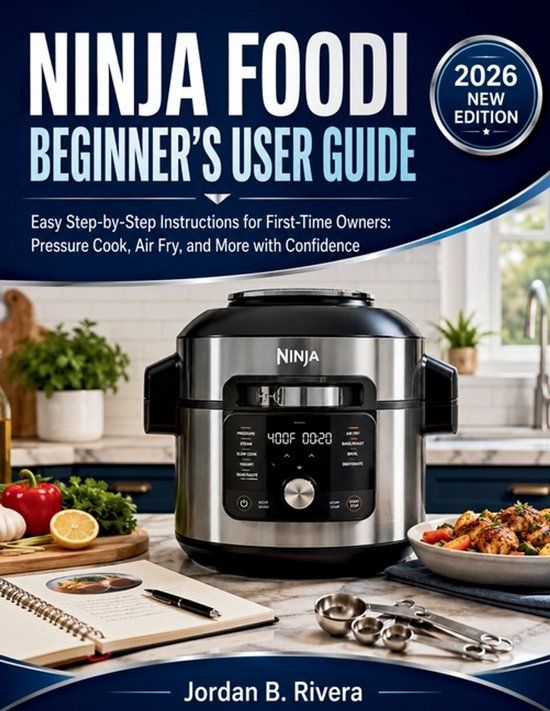 Ninja Foodi Beginner's User Guide: Easy Step-by-Step Instructions for First-Time Owners Pressure Cook, Air Fry, and More with Confidence