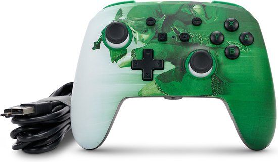 PowerA Heroic Link Bedrade Controller voor Nintendo Switch - Groen/Wit