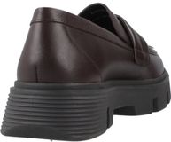 GEOX D VILDE Dames Mocassins Bruin Leer Maat 38