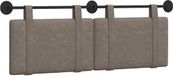 vidaXL - Hangend hoofdbord - Grijs - Antiek - PU
