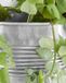 House Doctor Pots de fleurs suspendus Groove argent 18cm