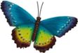 CENTI Warenhandels GmbH Décoration murale Papillon 3D Bleu dim 33,5 x 23 cm