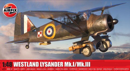 Airfix Modelbouwpakket Vliegtuigen - 07116 Westland Lysander Mk.I/Mk.III - Propeller Vliegtuig Plastic - 1:48 - Modelbouw
