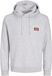 Jack & Jones Trui Jjrush Sweat Hood 12298428 White Melange Mannen Maat - S