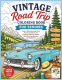 Vintage Road Trip Coloring Book for Seniors