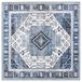 vidaXL - Tapijt - ORIZ - Donkerblauw - 160 x 160 cm - 100% Polyester