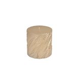 Homéa Boomkaars met reliëf, Ø 7 x H 7,5 cm, mystiek, jungle, goud, glanzende afwerking