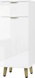 And Outdoormatch Meuble de salle de bain - Blanc - 30x30x78 cm