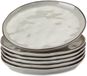 Loberon Dessertbordje set van 6 Biarré grijs