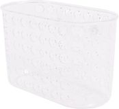 Benson Douchemandje/bakje Large - met zuignappen - transparant - 17 x 8 x 12 cm - bad rekje