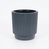 Vita bloempot Mika Cyli 30cm antraciet