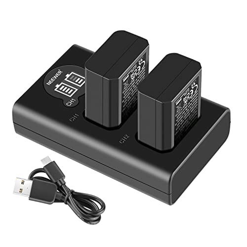 NEEWER Reserveaccu en oplader voor NP-FW50