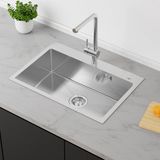 Ibenzoa Fameel Ibenzoa® Roestvrijstalen keuken spoelbak 65x45 cm Zilver