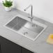 Ibenzoa Fameel Ibenzoa® Roestvrijstalen keuken spoelbak 65x45 cm Zilver