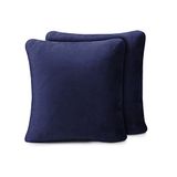 Amago - Kussensloop, set van 2, Kasjmier Gevoel, 50 x 50 cm - Marineblauw