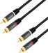 LogiLink CA1207 Cinch Audio Aansluitkabel 5.0 m Zwart Afgeschermd, Kleurcodering