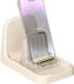 Merkloos Pannendekselhouder - Keuken Organizer - Koken en Opbergen - Antislip Basis - 12.5 cm Hoog - Wit