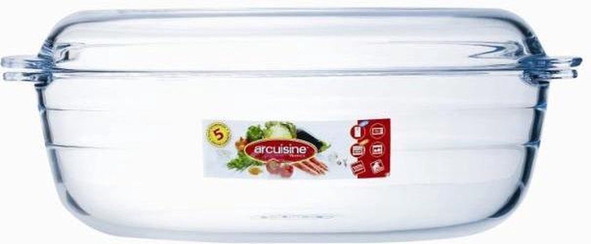 Arcuisine Cuisine Performance Schaal Met Deksel Ovaal 3L