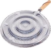 Okado Sudderplaat Vlamverdeler 21 cm – RVS/Aluminium Warmteverdeler voor Gas en Elektrisch – Voorkomt Aanbranden