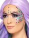 Smiffys Pastel Jewel Gezicht Diamanten Sticker - Multicolores