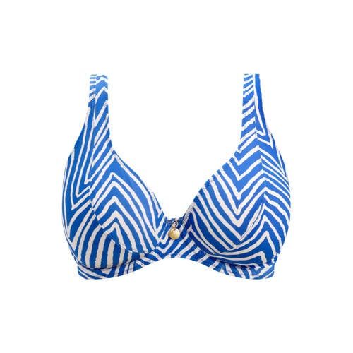 Freya Fiji blauw niet-voorgevormde beugel bikinitop