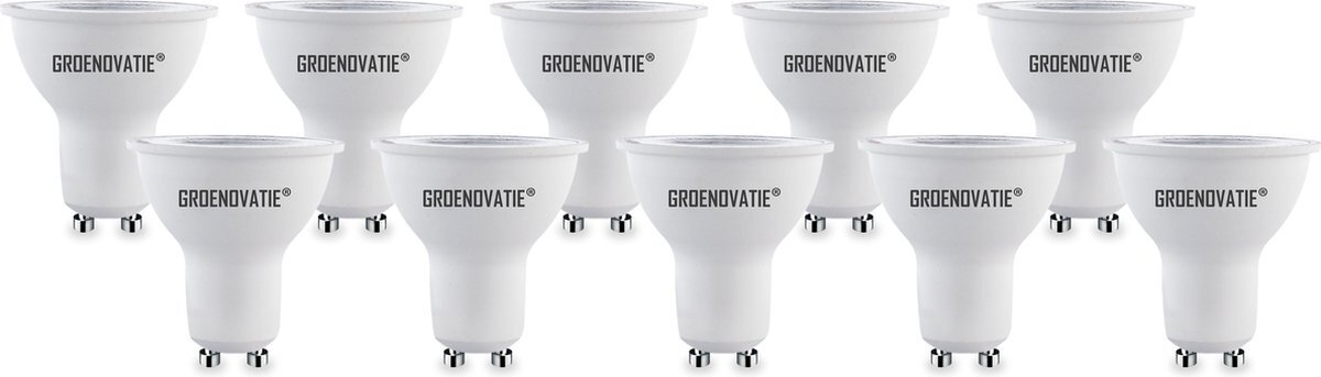 Groenovatie GU10 LED Spot - 5W - Warm Wit - COB - 10-Pack