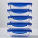 Pyrex - Cook & Go Schaal Rechthoek met Deksel 2-Delig - Transparant - Borosilicaatglas
