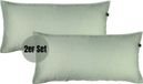 SCHÖNER WOHNEN-collectie, satin linge, uni, vert, 40 x 80 cm, set van 2