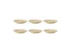 Seltmann Weiden Terra Soucoupe à café Ø 12 cm, Set de 6, Beige Sable