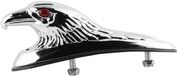 Allecto plus - Ornament universel pour garde-boue avant de moto avec tête d'aigle en statue - Argent