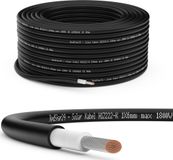 RedStar24 Premium Zonnekabel 6mm² Zwart - 5m