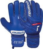 Reusch Attrakt Silver Junior Voetbalhandschoenen voor kinderen blauw maat 3