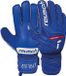 Reusch Attrakt Silver Junior Voetbalhandschoenen voor kinderen blauw maat 3