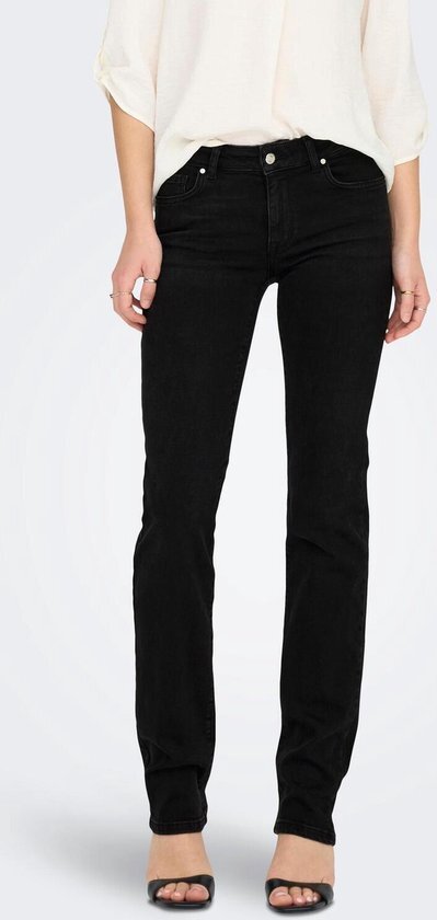 Only Dames Jeans ONLALICIA DOT297 regular/straight Zwart