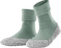 FALKE Cosyshoe Noppen op de zool wol huissokken dames groen - maat 39-40