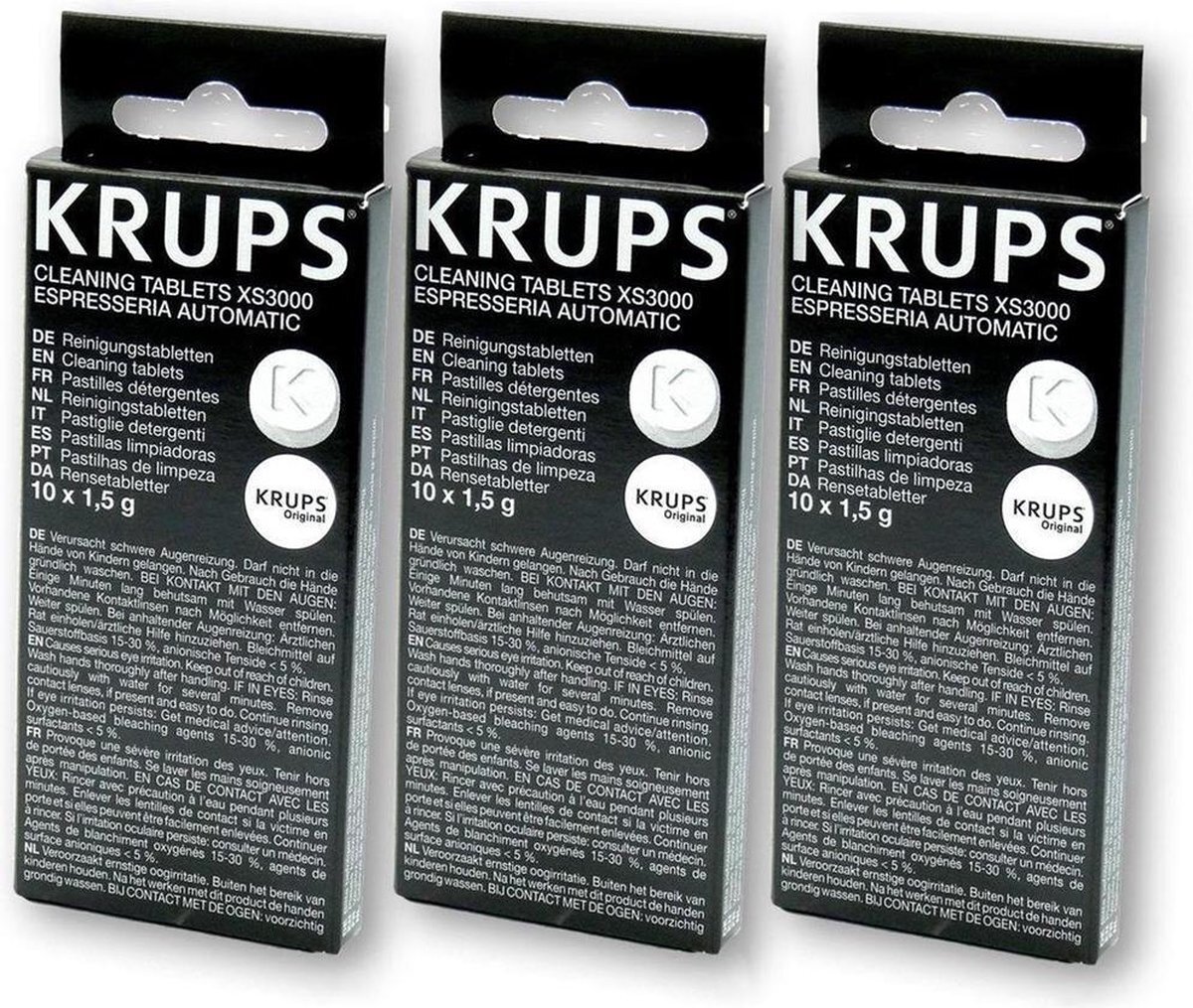 Krups reinigingstabletten XS3000 - 3 pakjes