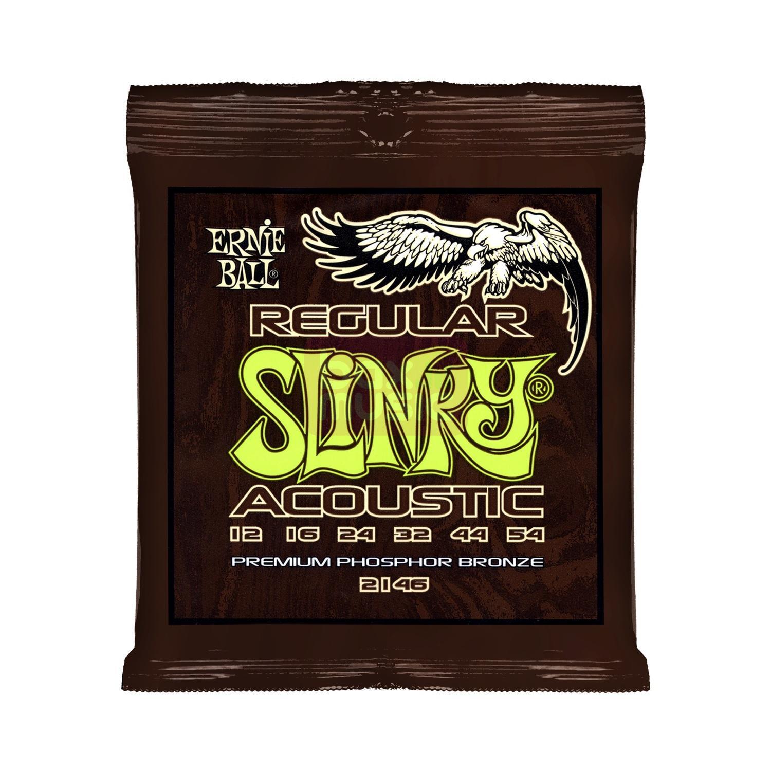 Ernie Ball 2146 Acoustic Guitar Regl Slinky 012 - 054 snarenset