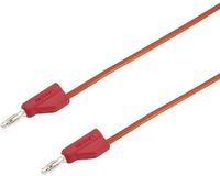 VOLTCRAFT MSB-300 Meetsnoer Banaanstekker 4 mm Silicone 0.75 m Rood 1 stuk(s)