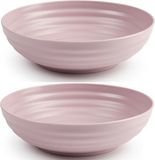 Plasticforte - Bol - 4x - Plastique - D19 x 5.5 cm - Vieux rose