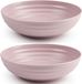 Plasticforte - Bol - 4x - Plastique - D19 x 5.5 cm - Vieux rose