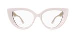 Gucci GG1530O Lunettes de Vue Femme Blanc Oeil de Chat 52mm