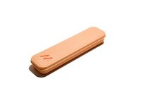 Muitomas Draagbare bestekset, complete bestekset voor onderweg, met compact etui, gemakkelijk mee te nemen op reis en kantoor, kleur Peach Fuzz