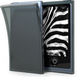 kwmobile Case geschikt voor Apple iPod Nano 7 - Silicone Backcover beschermhoes - Hoesje in zwart / transparant