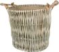 UNUS® Wilgenmand grand panier à linge panier à bois de cheminée panier décoratif Ø 42 cm Brun