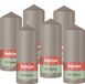 Bolsius - Gladde Stompkaarsen - Taupe - 6 stuks - 15cm - 42 Branduren
