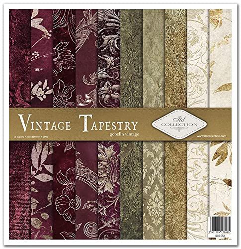ITD Collection Scrapbooking-pakket 310 x 320 mm (vintage behang, SLS052)