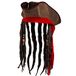 Boland 81938 Piratenhoed Dirty Jack met synthetisch haar voor carnaval en themafeest