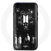 Maniacase Etui voor Iphone X BTS handtekening leden Rm Jin Jimin V Suga Jungkook J-hope